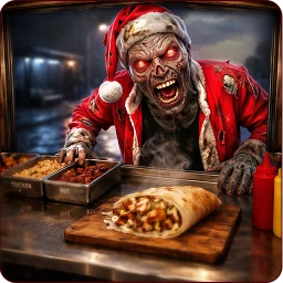 Symbol von Shawarma-Laden: Nachthorror